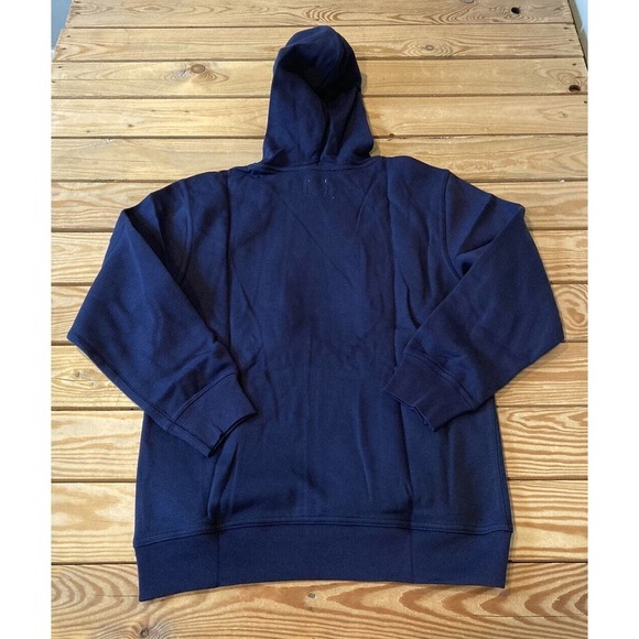 NWT Gap Logo Hoodie Sweatshirt Size XXL (14-16) Boy’s Navy - Picture 2 of 9